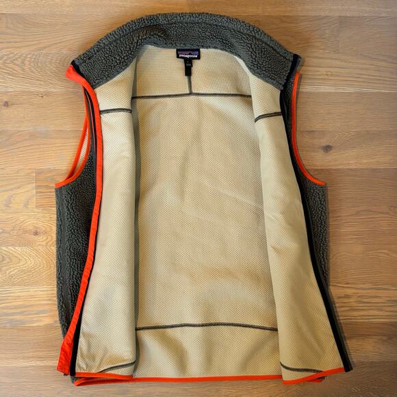 Patagonia Classic Retro X Fleece Vest Deep Pile Windproof Green Mens Large - Picture 7 of 11